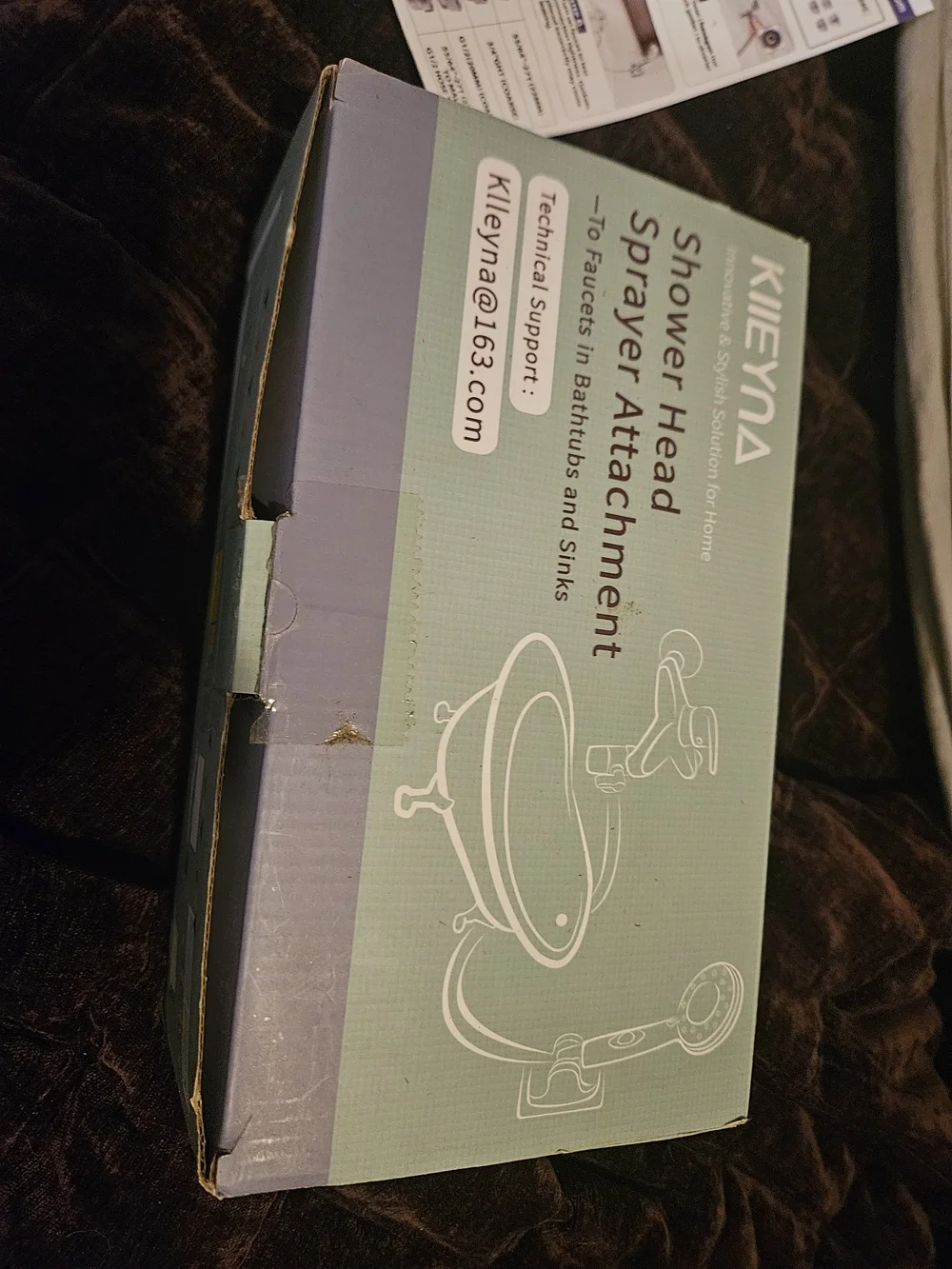 Chrome Handheld Shower Head Attachment